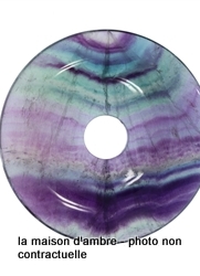 Fluorite Arc-en-Ciel Donut 30mm