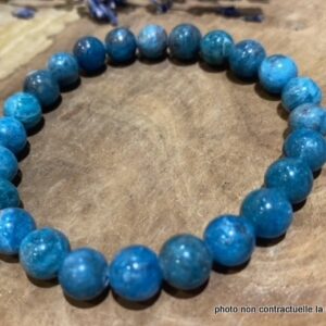 Bracelet Apatite Bleue 8mm