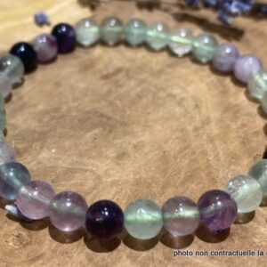 Bracelet Fluorite Arc-en-Ciel 6mm