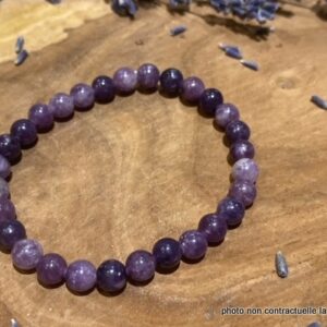 Bracelet Lépidolite 6mm