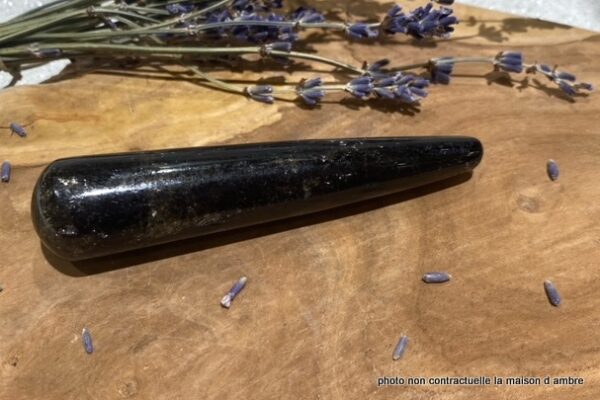 Bâton Réflexologie Tourmaline Noire