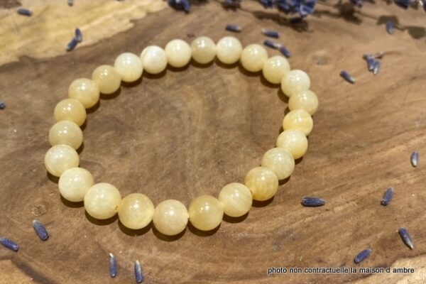 Bracelet Calcite Jaune 8mm