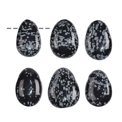 Obsidienne Neige Pierre Percée