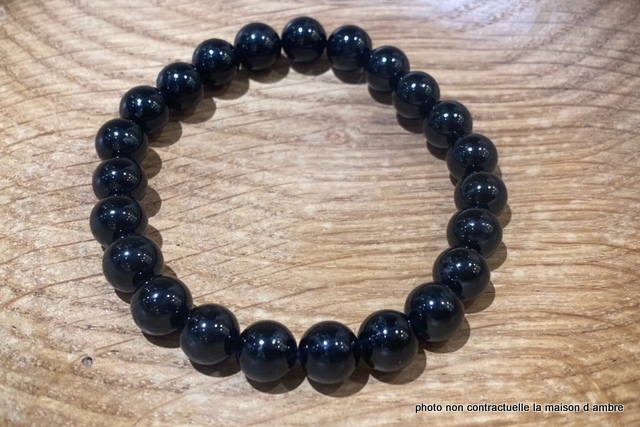 Bracelet Tourmaline Noire 8mm
