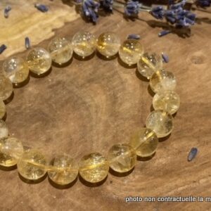 Bracelet Citrine Naturelle 10mm