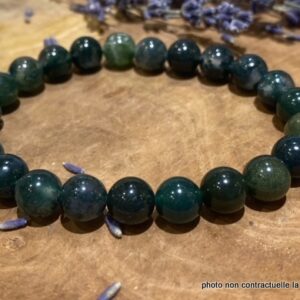 Bracelet Agate Mousse 8mm