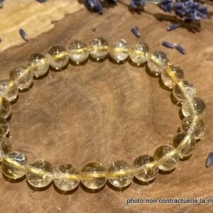 Bracelet Citrine Naturelle 8mm