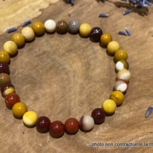 Bracelet Jaspe Mokaite 6mm