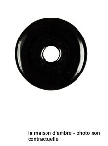 Obsidienne Noire Donut 30mm