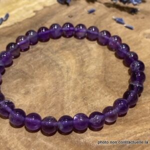 Bracelet Améthyste 6mm