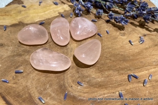 Quartz-Rose Pierre Roulée