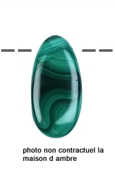 Malachite Pierre Percée Allongée