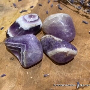 Améthyste Chevron Pierre Roulée