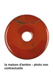 Jaspe Rouge Donut 30mm