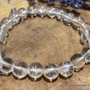 Bracelet Cristal de Roche 8mm
