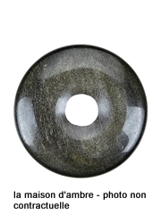 Obsidienne Dorée Donut 35mm