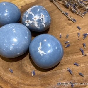 Angélite Pierre Roulée