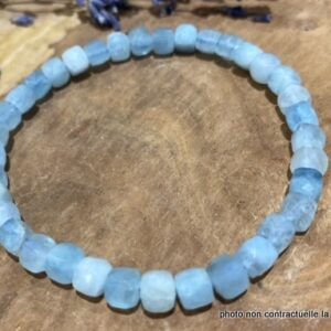 Bracelet Aigue-Marine Extra Facetté 5mm