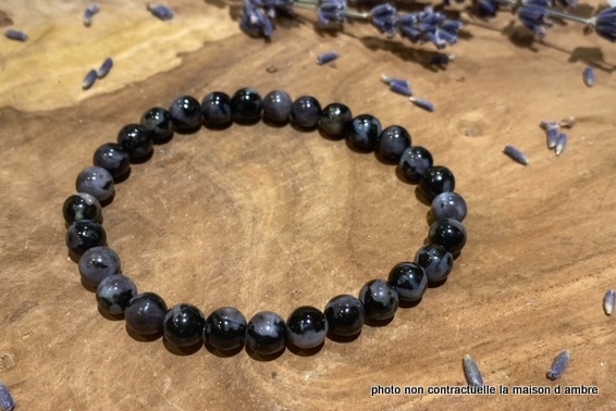 Bracelet Gabbro Indigo 6mm