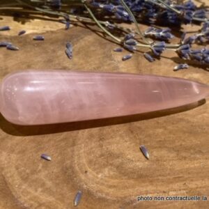 Bâton Réflexologie Quartz-Rose