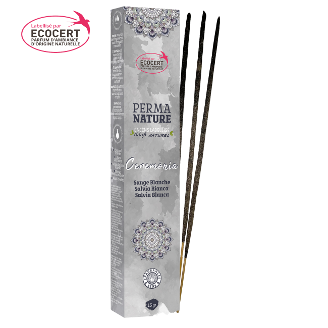 Encens Perma Nature Sauge Blanche Labellisé Ecocert 15gr