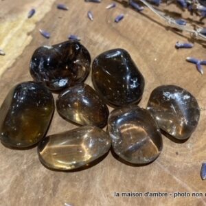 Quartz Fumé Pierre Roulée PM