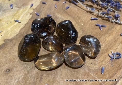 Quartz Fumé Pierre Roulée PM