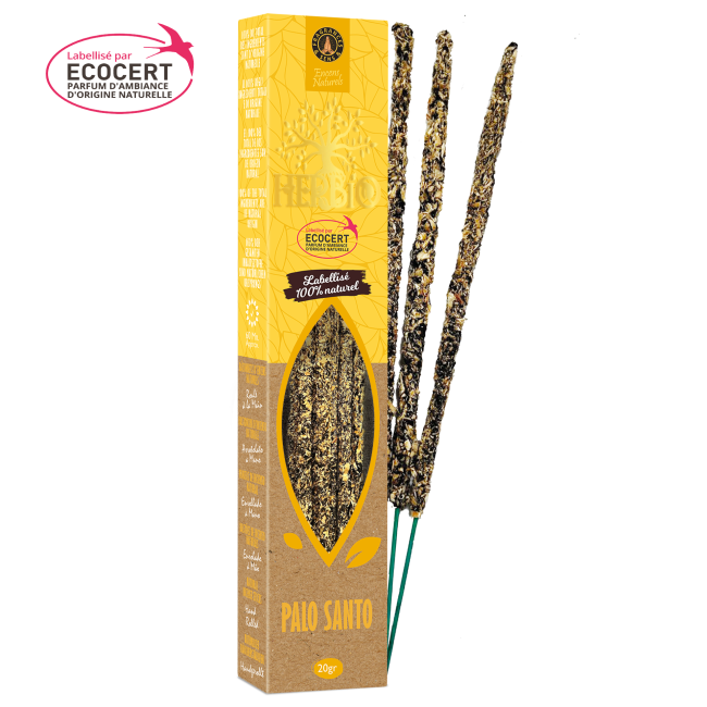 Encens Herbio Palo Santo Labellisé Ecocert 20gr