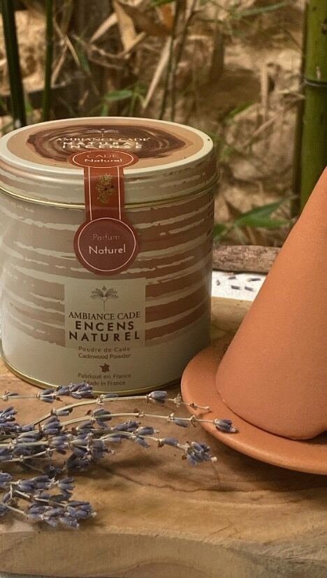Un de nos encens préférés en toutes saisons! La Poudre de Cade, naturelle, faite en France avec amour, parfumée ou non elle sera votre indispensable pour ce mois de rentrée 
Pour purifier, assainir un lieu, chasser les insectes ou simplement pour apporter un délicat parfum boisé 🪵

Vous êtes nombreux à la boutique à nous demander comment s’en servir. Voici comme l’utiliser, avec sa Lampe Merlin (ici coloris TerraCota) 🤎

Dispo sur notre site..(lien en bio)🤫

#lamaisondambrelr #larochelle #larochelle17000 #larochelletourisme #larochellemaville #cristaux #crystalshop #mineraux #lithotherapie #chakras #encens #bienetre #fumigation #incense